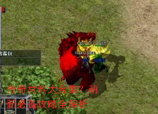 传奇材料大合集?萌新必备攻略全解析 传奇材料大合集?萌新必备攻略全解析