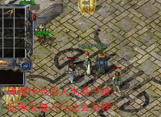 传奇行会招人也看等级?低等级加入行会会怎样? 传奇行会招人也看等级?低等级加入行会会怎样?