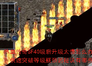 热血传奇SF40级后升级太慢怎么办?快速突破等级瓶颈的秘诀有哪些? 热血传奇SF40级后升级太慢怎么办?快速突破等级瓶颈的秘诀有哪些?