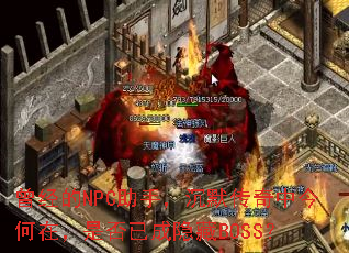 曾经的NPC助手,沉默传奇中今何在,是否已成隐藏BOSS? 曾经的NPC助手,沉默传奇中今何在,是否已成隐藏BOSS?