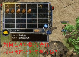 如何在2003版传奇私服中快速提升角色等级? 如何在2003版传奇私服中快速提升角色等级?